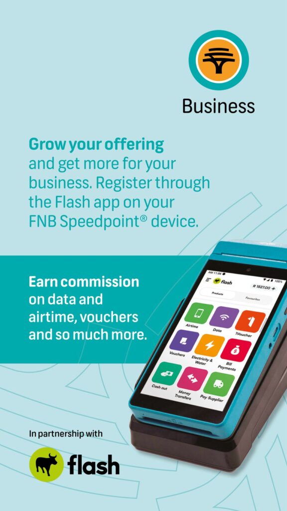 FLASH AND FNB PARTNER TO TRANSFORM SPEEDPOINT DEVICES INTO PROFIT-BOOSTING BUSINESS TOOLS FOR SMEs