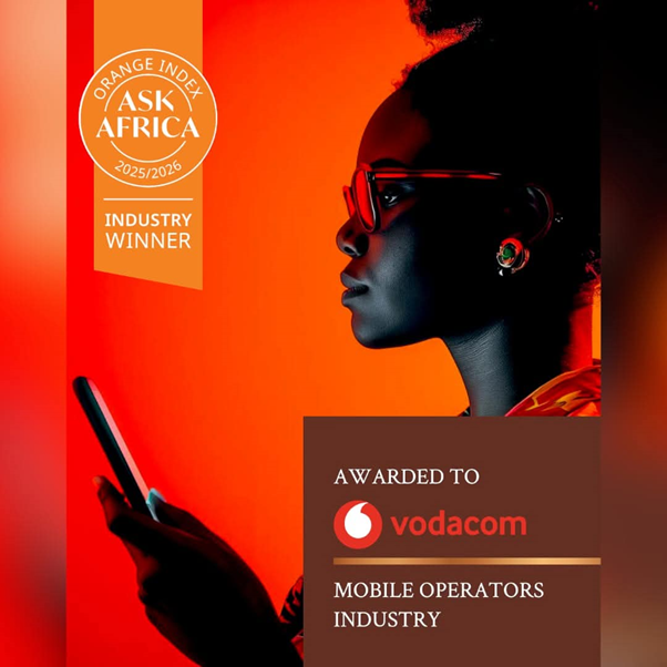 VODACOM SOUTH AFRICA CROWNED CUSTOMER EXPERIENCE CHAMPION AT 2025/26 ASK AFRIKA ORANGE INDEX AWARDS
