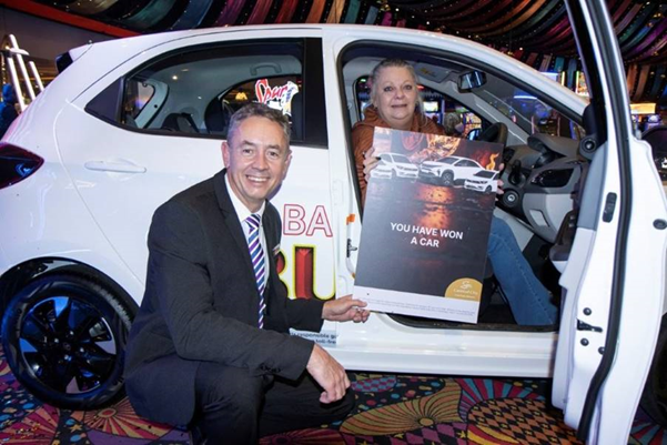 Birthday celebration turns into dream car win at Carnival City Casino