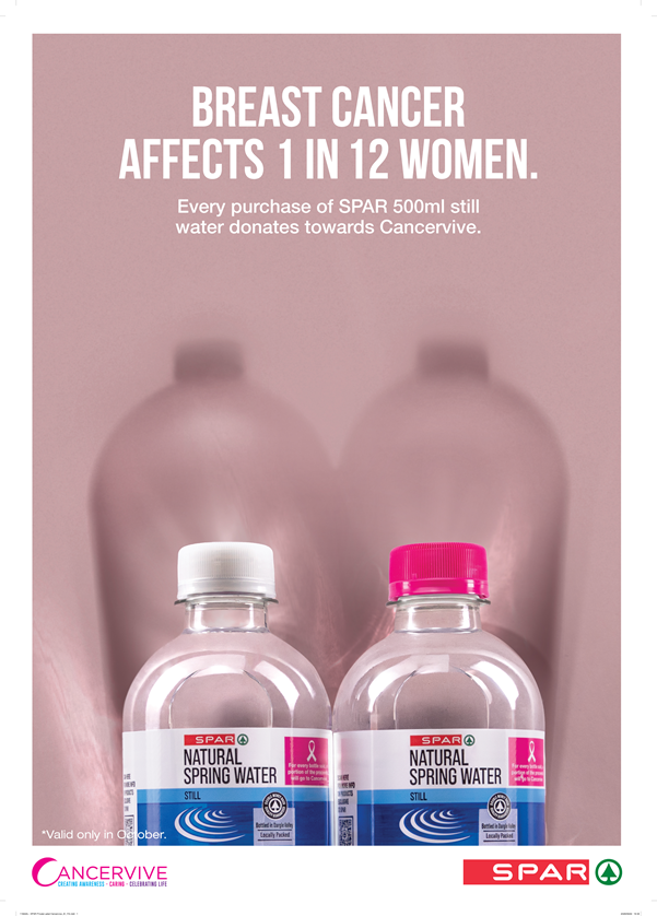 SPAR turns a pink cap into a powerful breast cancer awareness message